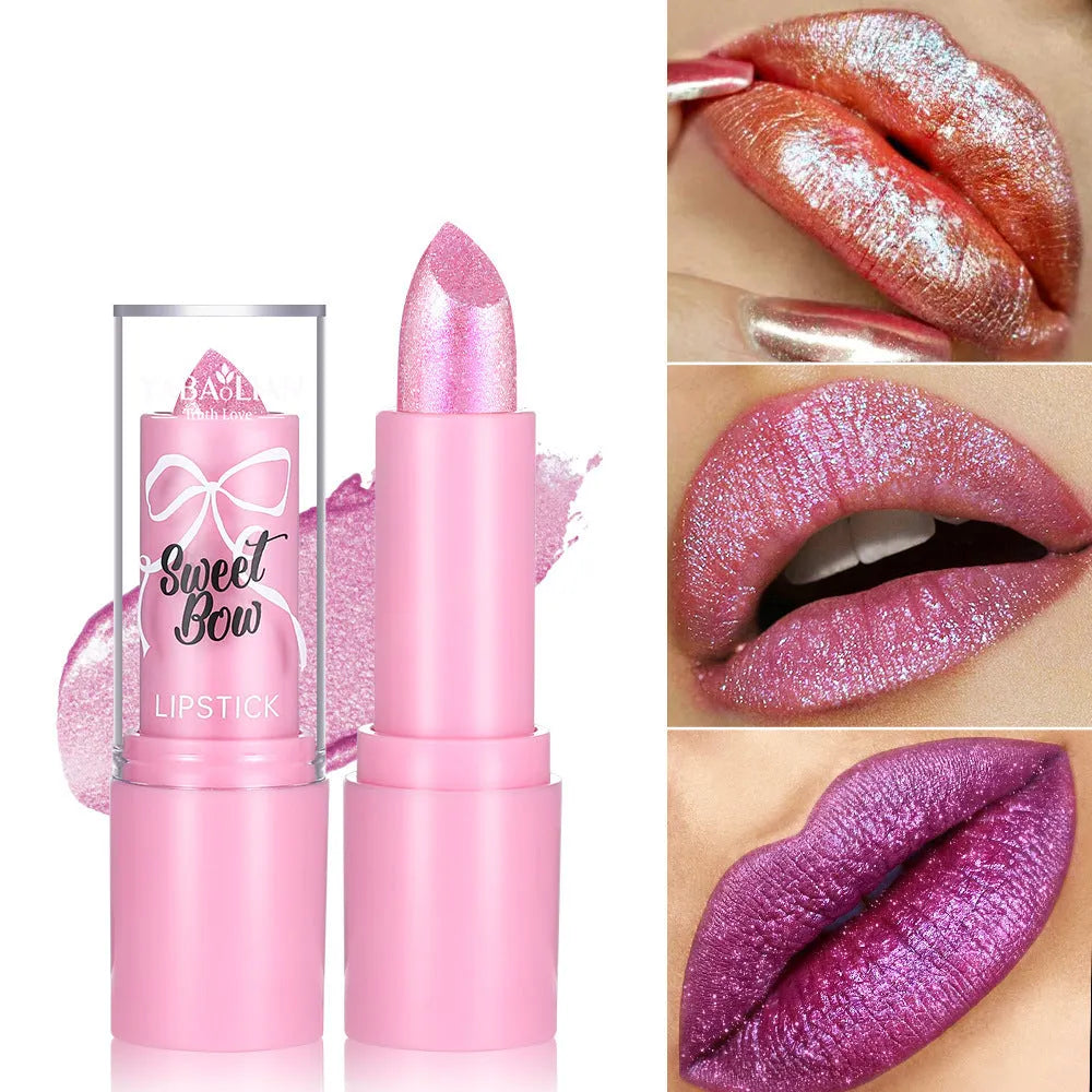 XINGX Sweetheart Bow Diamond Lipstick in six colour shades from the Starlight Diamond series.