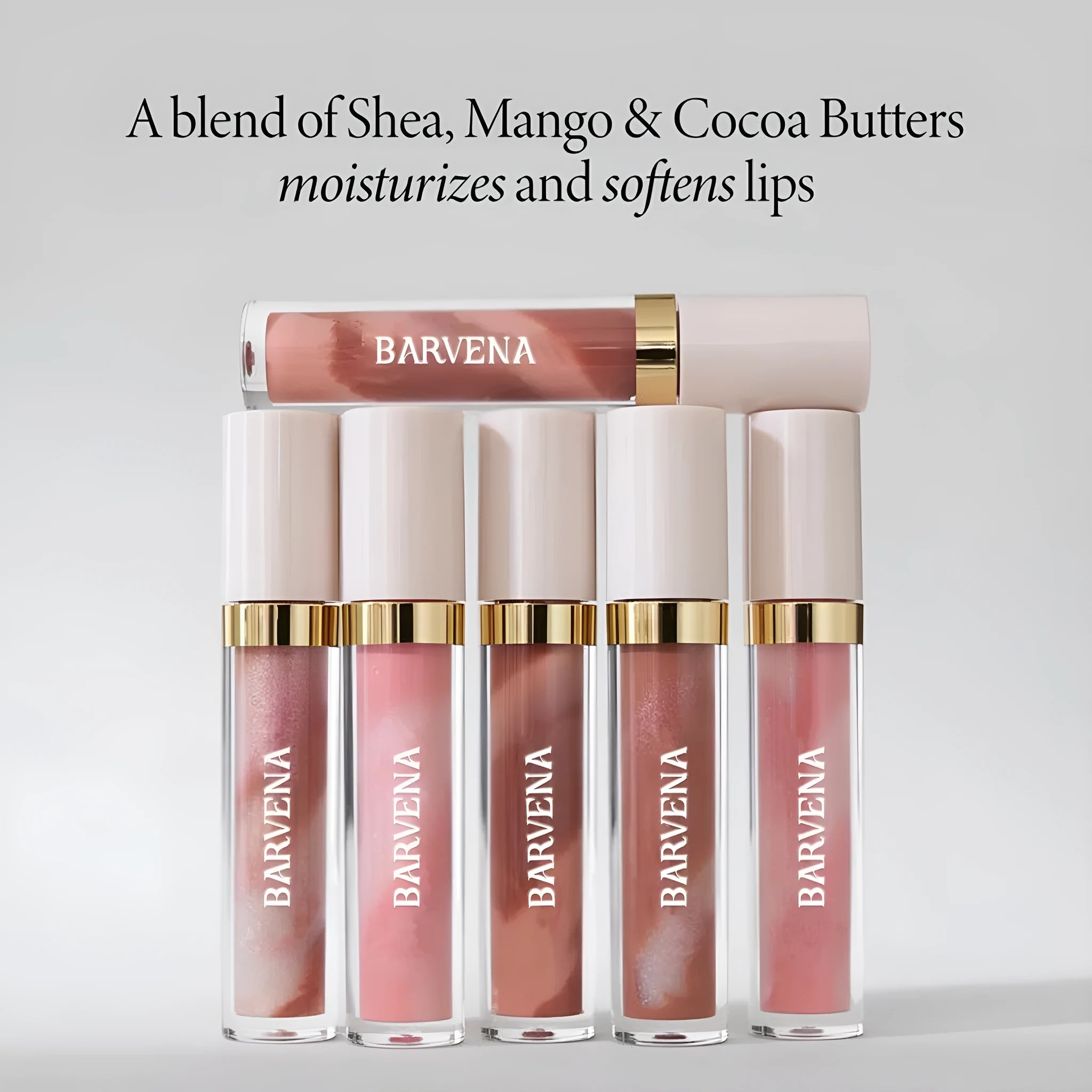 Velvet matte lip lacquer in BN7168 series colours with smooth non-dry finish for universal skin types