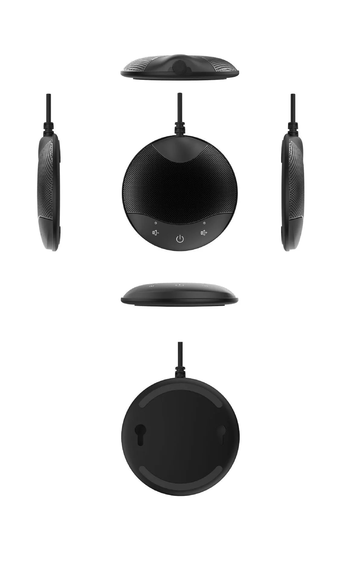 Black A7 USB condenser microphone for conference calls and gaming voice chat