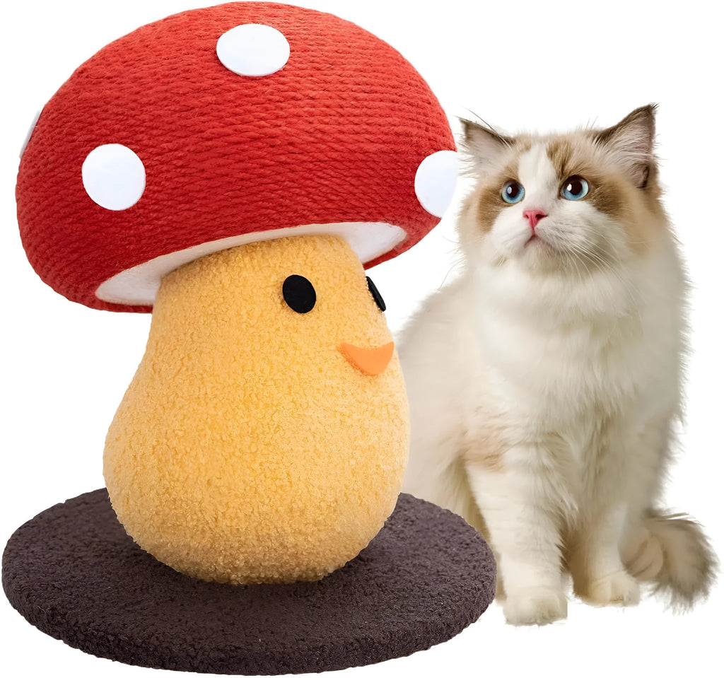 Round foldable accordion cat scratcher board made from corrugated cardboard measuring 35x30x30cm