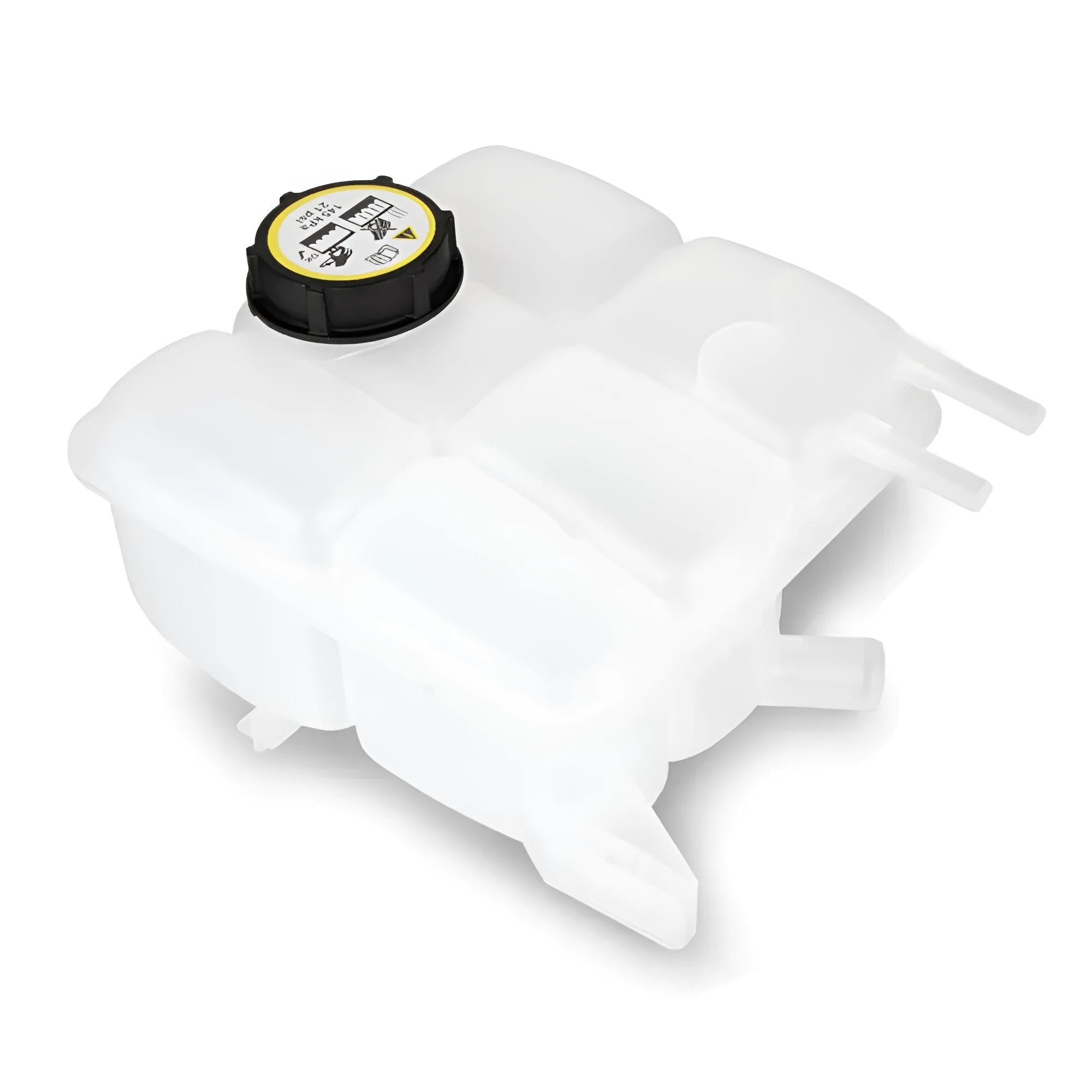White plastic car radiator coolant expansion tank with cap for Ford Focus MK2