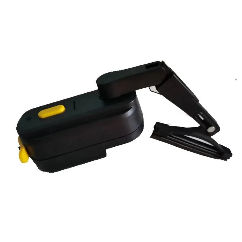 Black plastic motorcycle helmet wiper unit with a 65mm blade, model TZ-HW065.