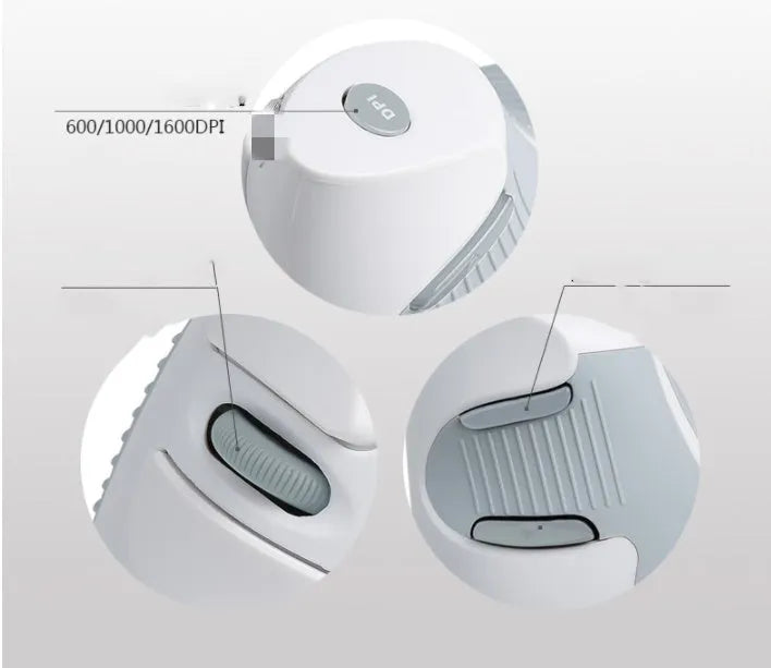 M 618 vertical wireless ergonomic mouse in black or white with USB receiver