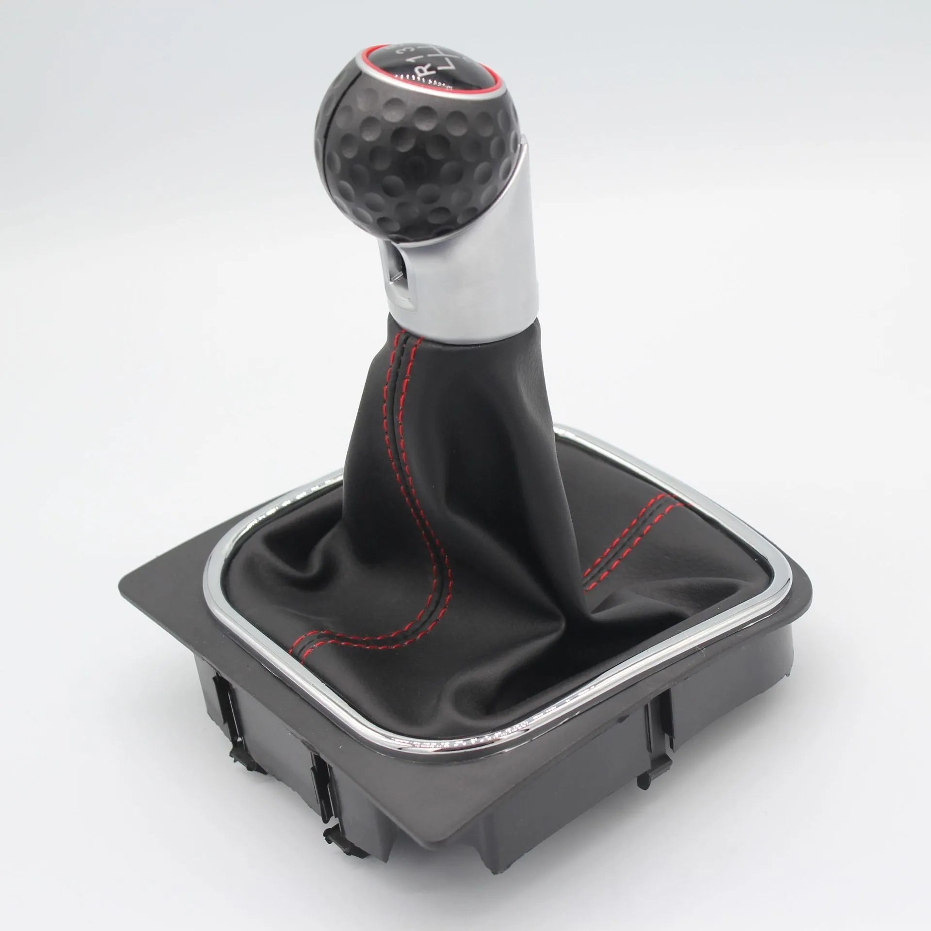 High-quality leather gear lever dust boot cover for VW Golf 5 6 7 manual models.
