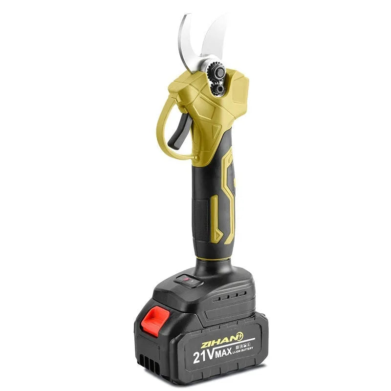 Wireless electric pruning knife with two lithium batteries and plastic storage case