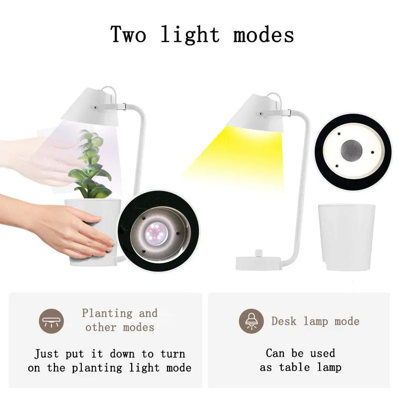 White plastic desktop hydroponic plant growth machine for soilless indoor cultivation.