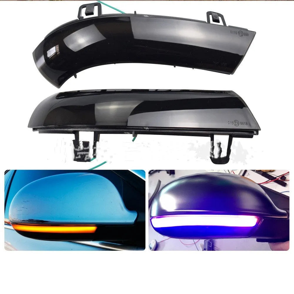 Volkswagen Golf 5 sequential flow turn signal light with yellow LEDs in ABS housing