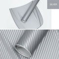 Roll of 3D textured carbon fibre sticker in multiple colours for car interior and exterior decoration.