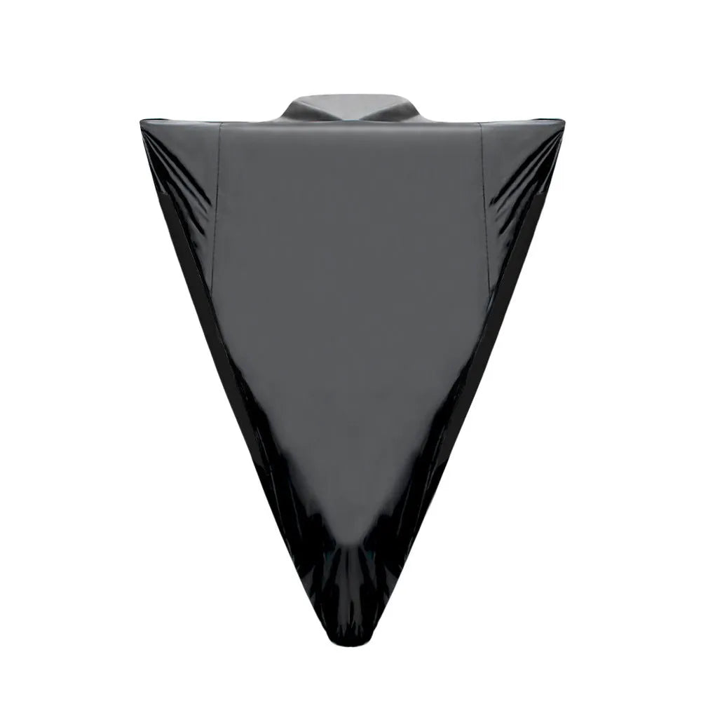 Motorcycle rain cover in black colour with anti-theft features and heat insulation properties
