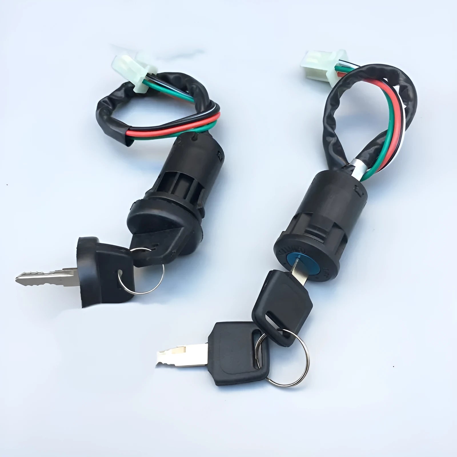 Waterproof plastic electric door lock actuator for car central locking systems with wiring connectors