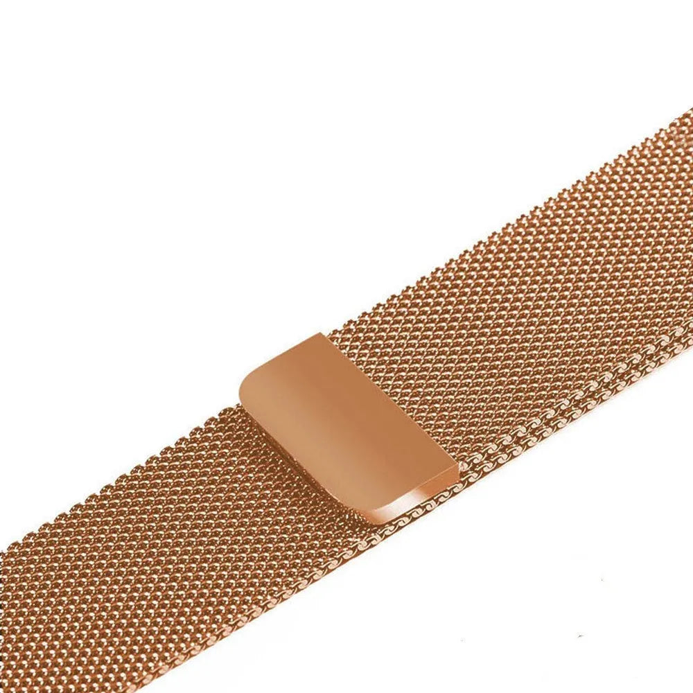 Stainless steel watch strap shown in silver, compatible with 38mm or 42mm watch cases.