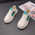Casual sports shoes with cloth upper and rubber foam sole in white green and white black colour options