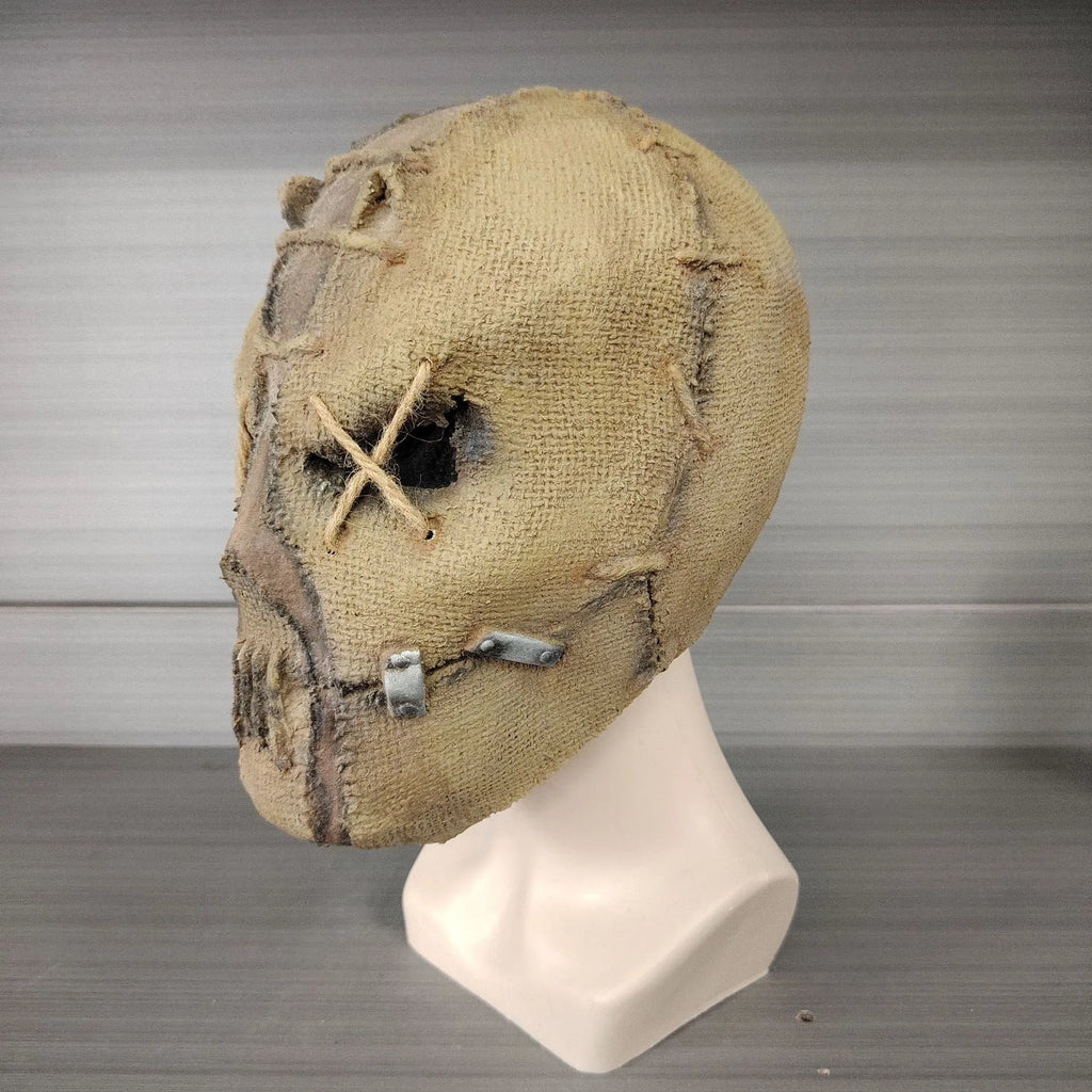 Latex Halloween mask designed as a scar skull horror head cover