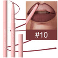 Velvet matte lip liner pencil in 12 different colour options for lip contouring