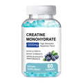 Pack of 60 creatine monohydrate supplement gummies in a sealed container