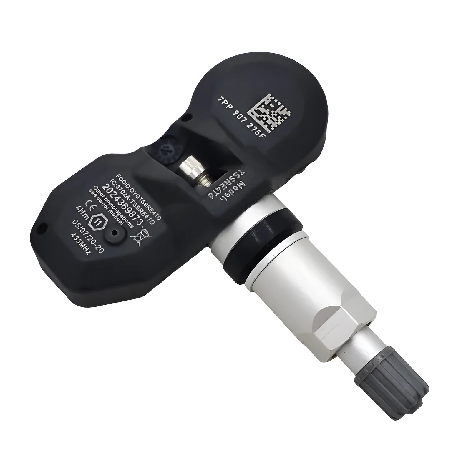 Black Audi car tyre pressure monitoring sensor unit