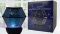 Children's rotating stars LED night light projecting colourful star patterns on a wall