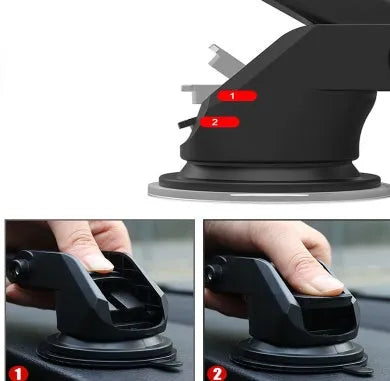 Universal car phone bracket with telescopic long rod and ABS plastic construction