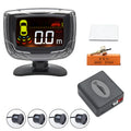 Wireless reversing sensor system with digital display, four probes, and installation accessories for vehicle obstacle detection