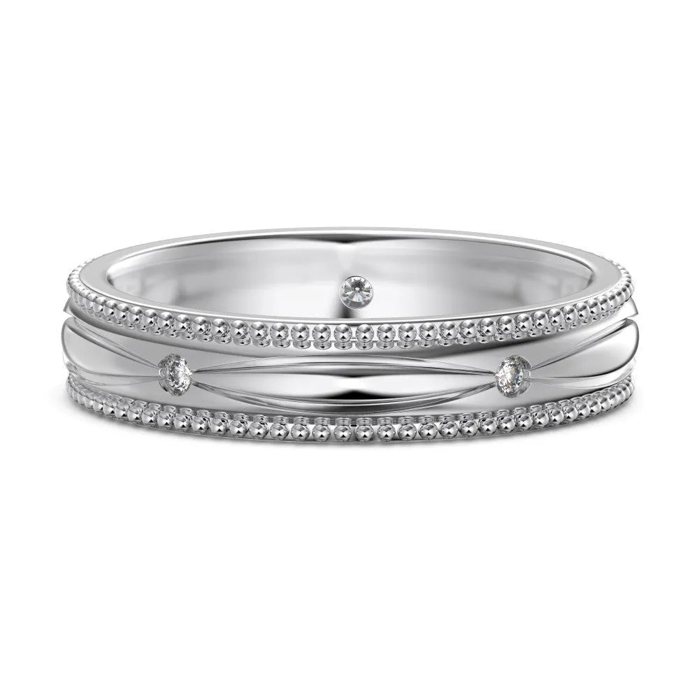 S925 sterling silver couple ring geometric design light luxury style unisex sizes No 5 to No 12