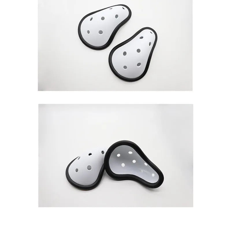 Rubber sports genital protector for adults and children, used in boxing, rugby, hockey, and martial arts.