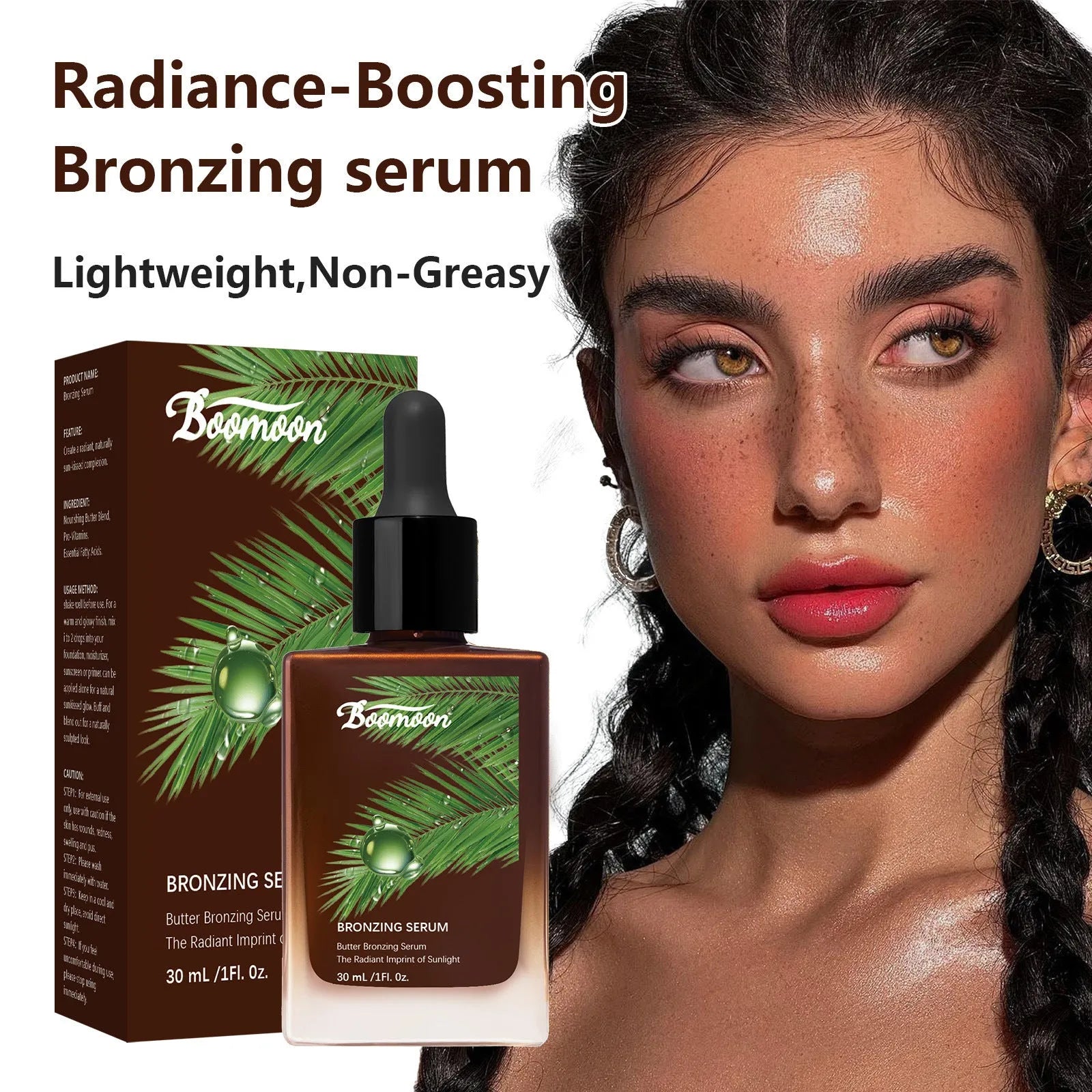 Bronze black 30ml nursing solution bottle for contact lens care measuring 101mm tall