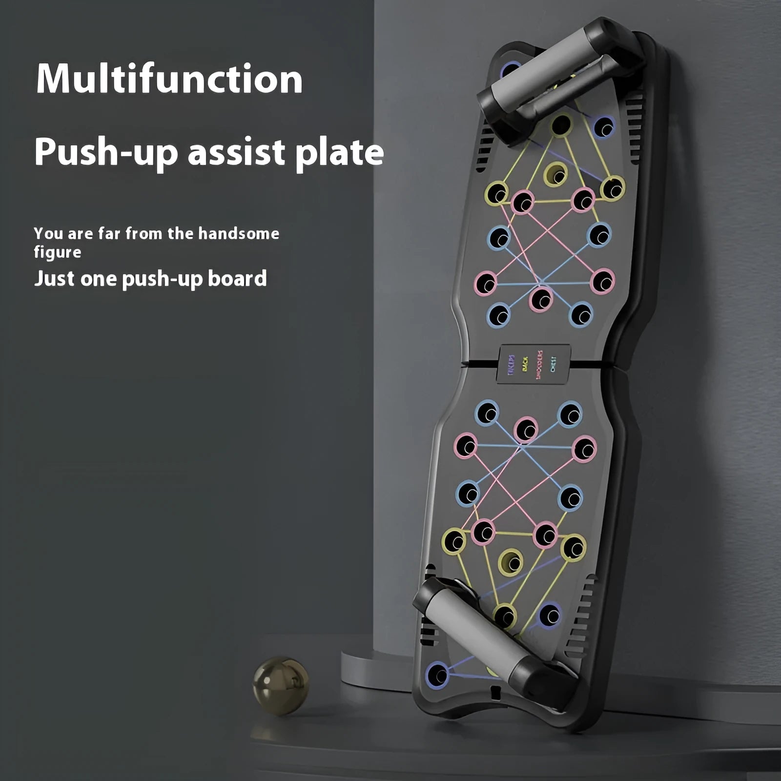 ABS push up support plates for chest shoulder and back workouts on a flat surface