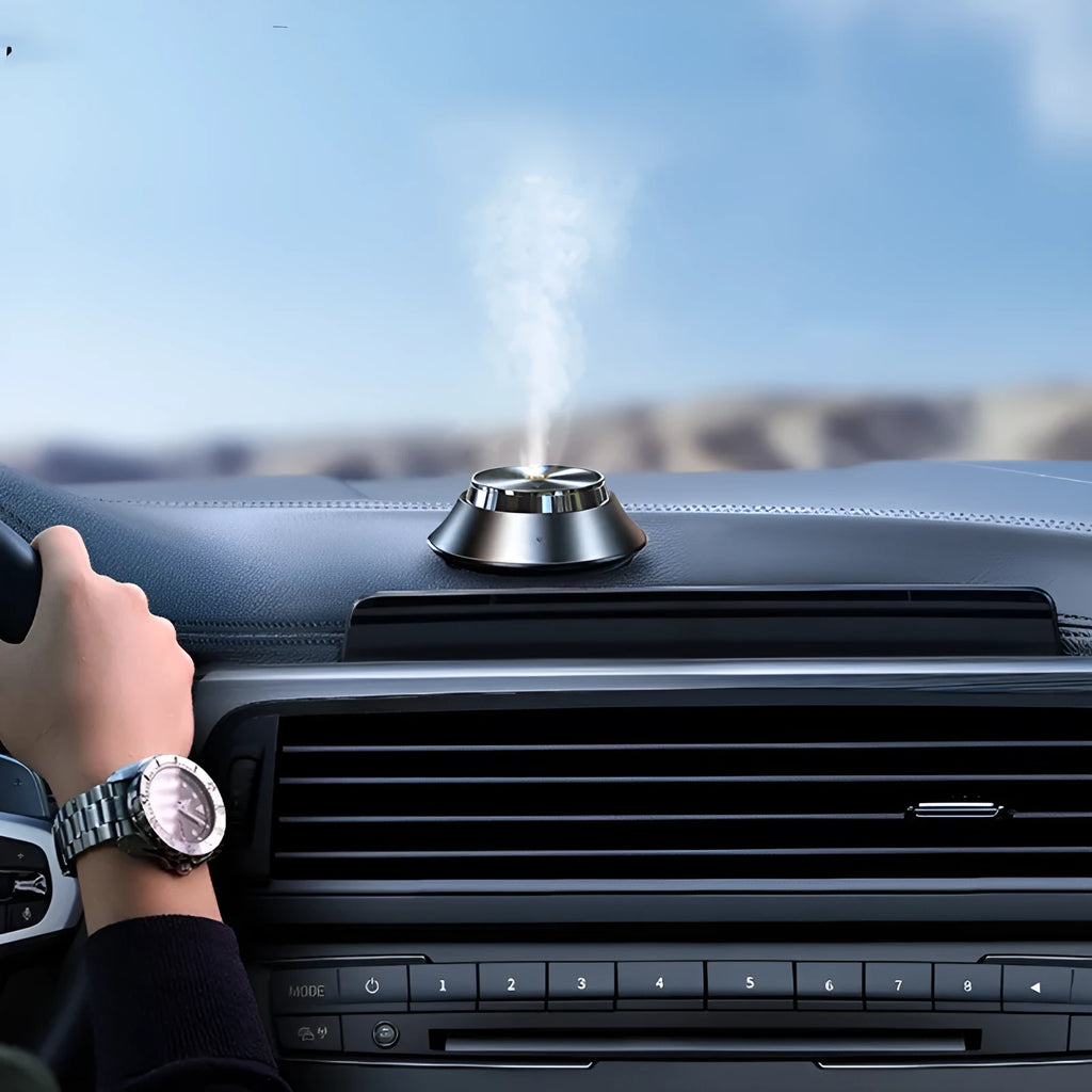 Black butterfly-design car aromatherapy diffuser with USB cable and 50ml essential oil bottle