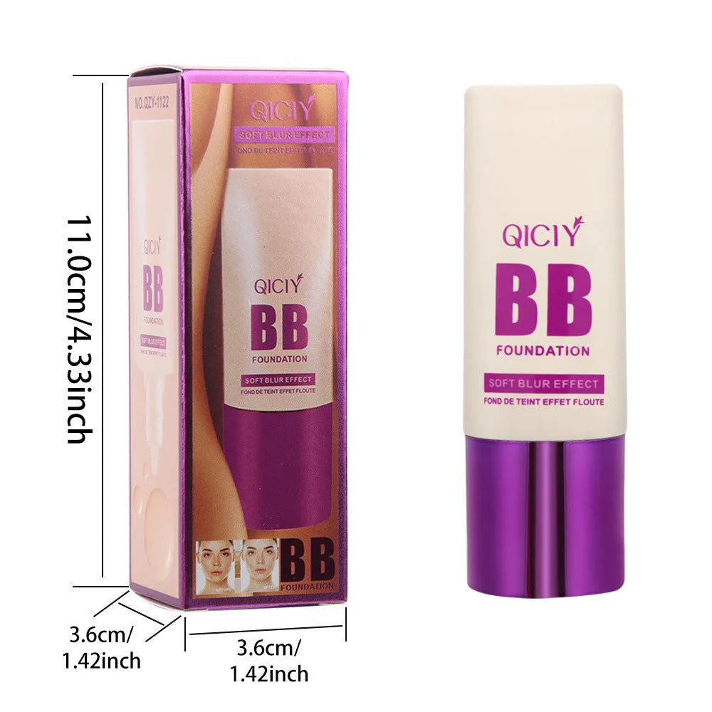 Feeding bottle of BB cream liquid foundation concealer in one of ten shades, labelled 1# to 10#.