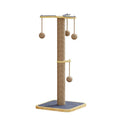 Cat climbing frame with windmill hanging ball and carpet leather scratching surface