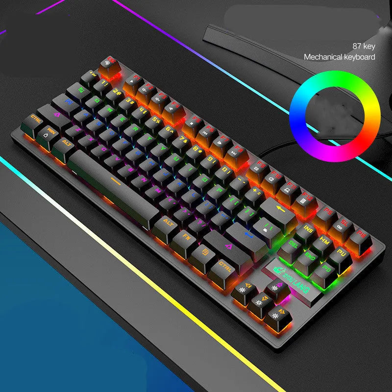 Mechanical gaming keyboard with notebook keyboard manipulator in multiple colour options