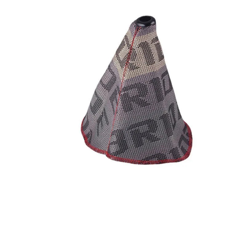 Racing gear head canvas dust cover in multiple colours showing Bride and Recaro standard fittings