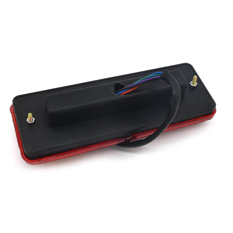 Black shell electric tricycle taillight with semi-closed design for 12V or 48-60V systems