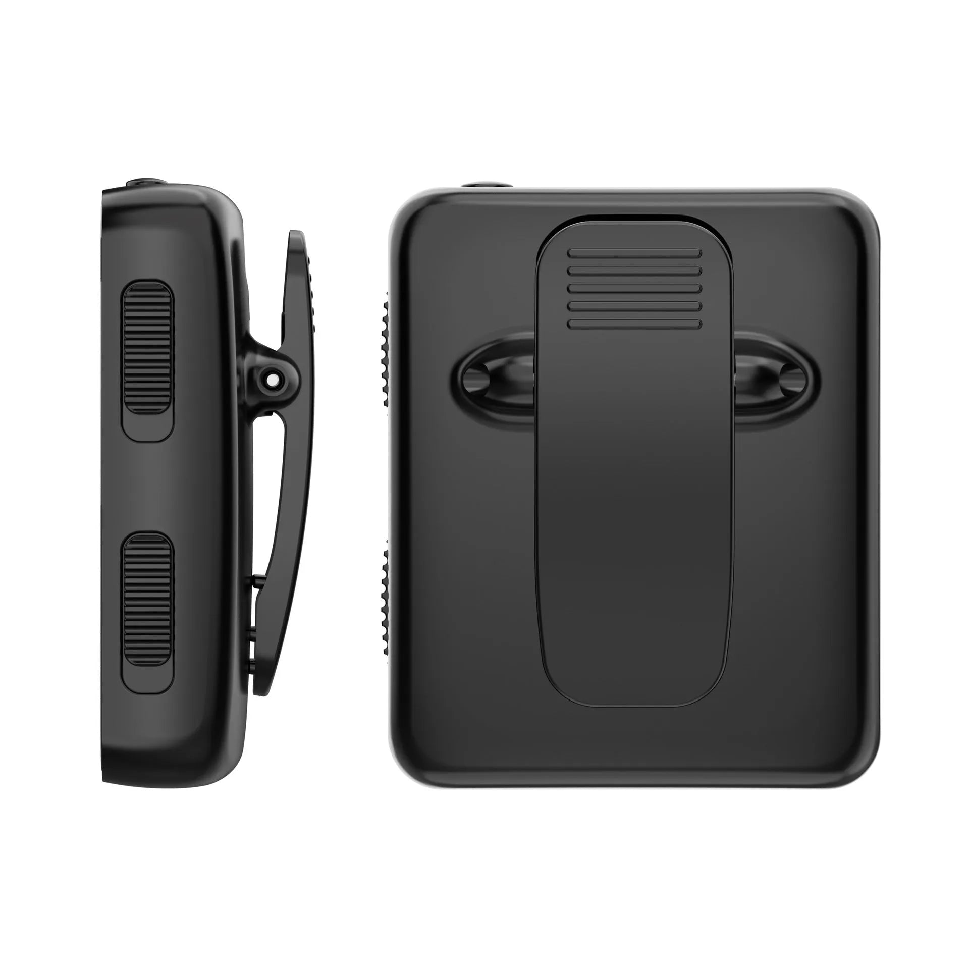 Black ABS earphone monitor transceiver system set with transmitter receiver cables