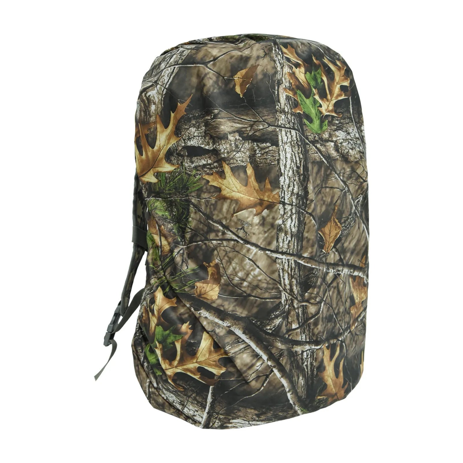 Large 80-litre backpack rain cover made from waterproof PU material in army green colour