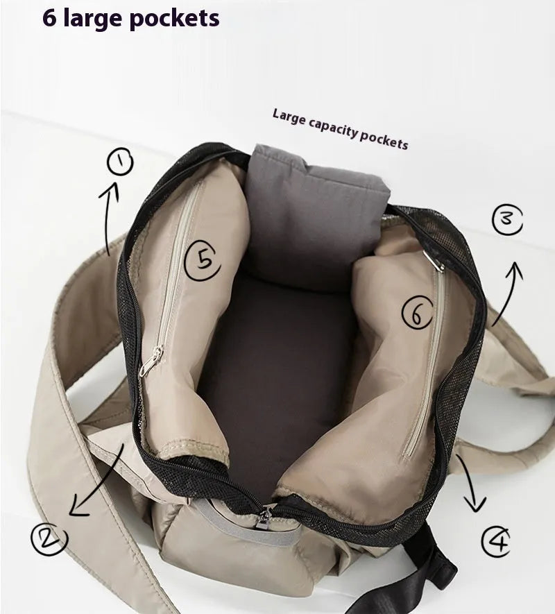 Apricot cloth pet carrier handbag with dimensions 41x16x28 cm for small dog or cat transport