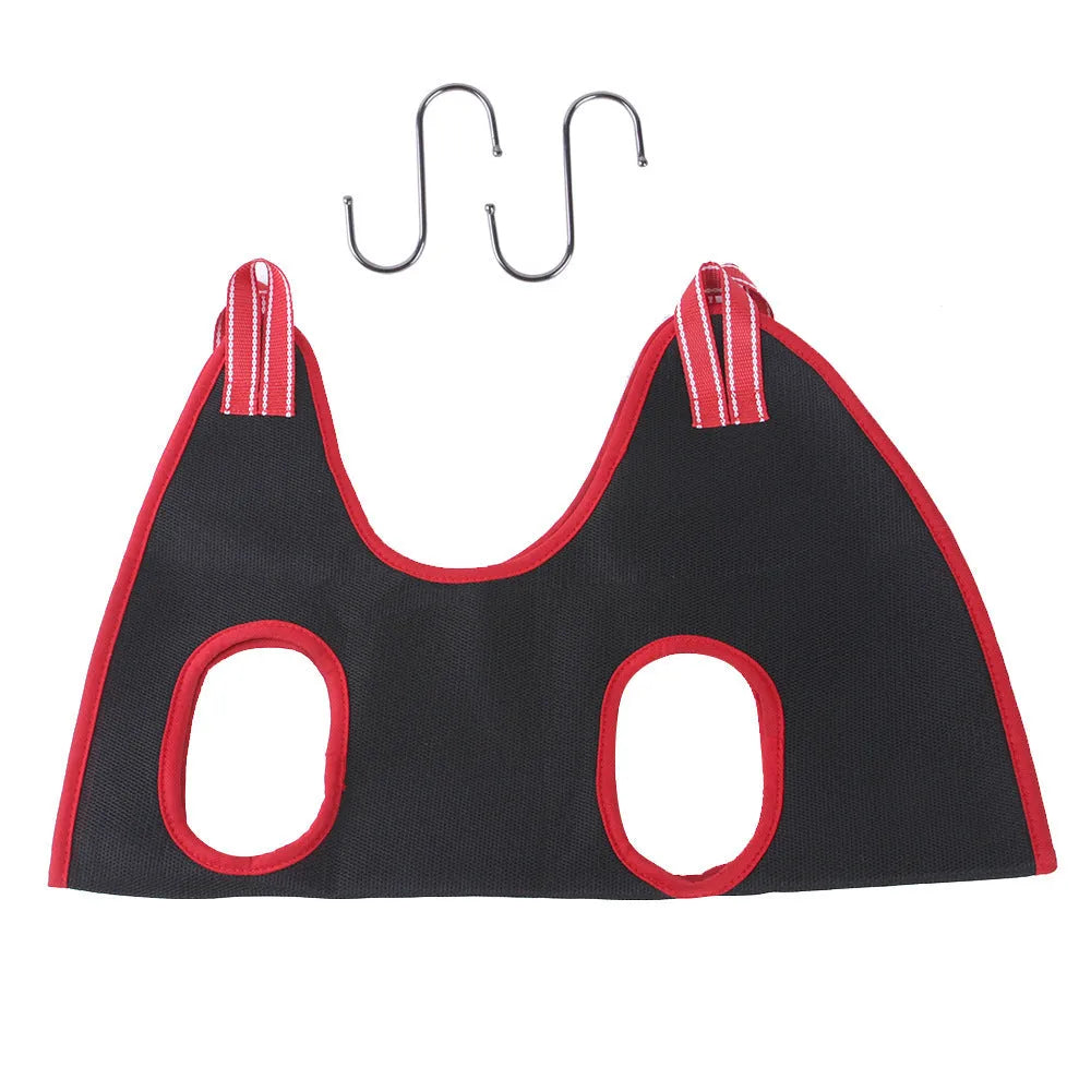 Pet grooming hammock restraint bag for cats and dogs hanging for nail cutting and bathing