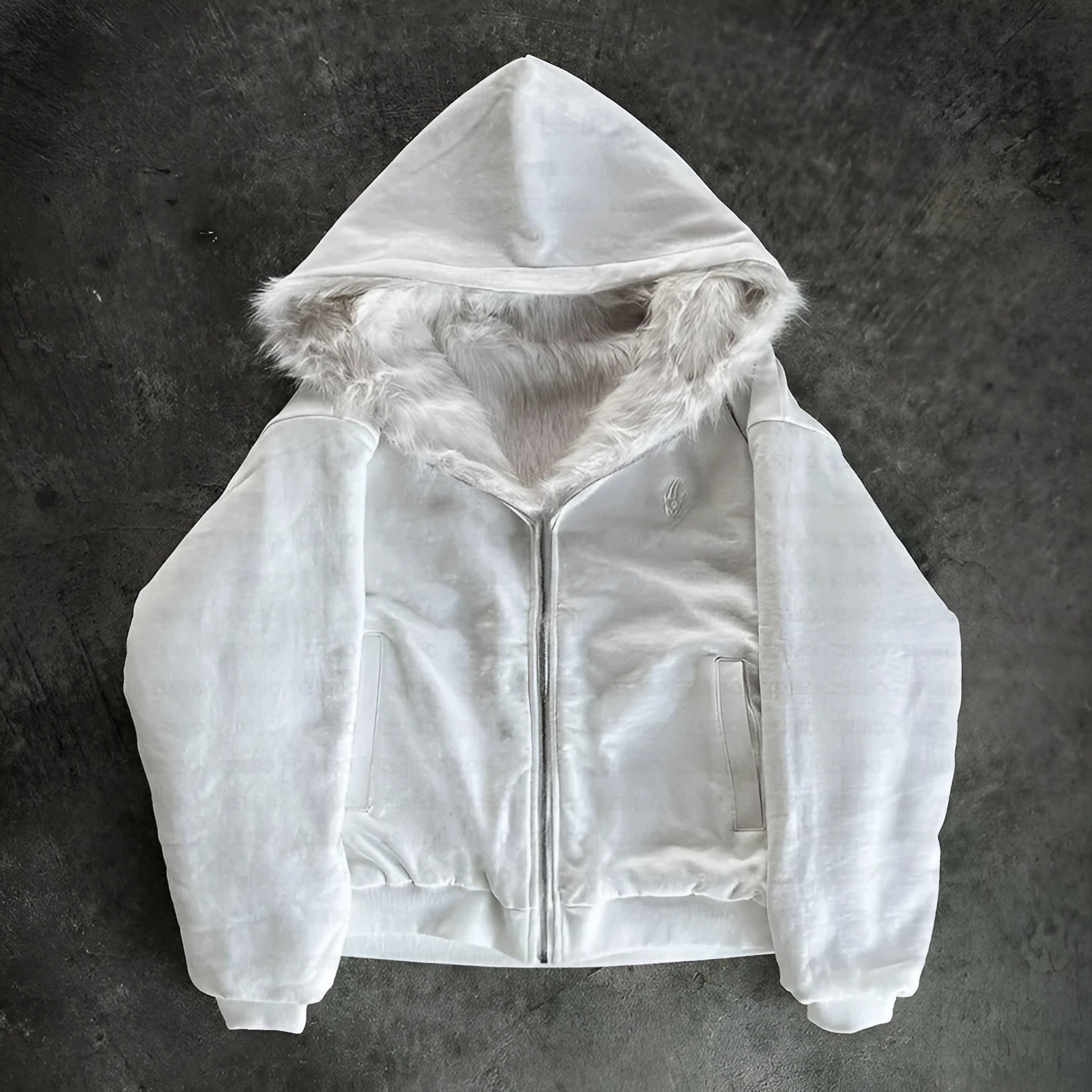 Casual loose-fitting cardigan-style coat in solid black or white colour with long sleeves