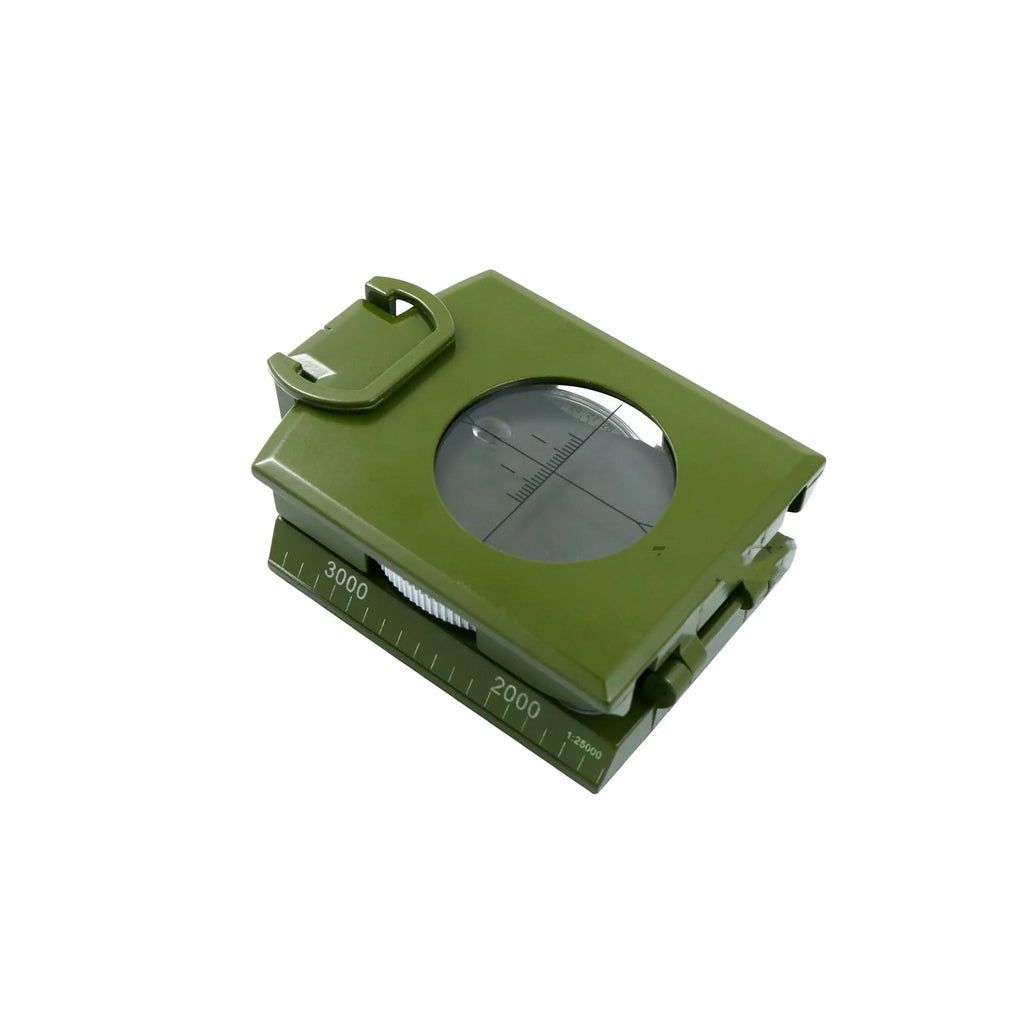 K4074 metal outdoor compass with hanging rope showing 10cm dimensions