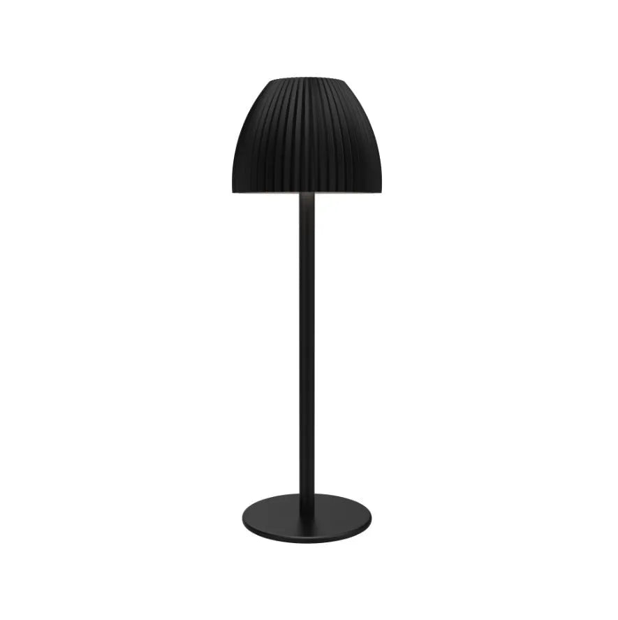 Ins pattern dimming small night lamp with thin round base in black or white colour
