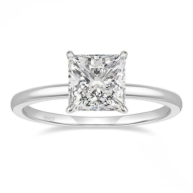 Simple geometric round sterling silver ring for women, shown in silver, gold and rose gold colour options.