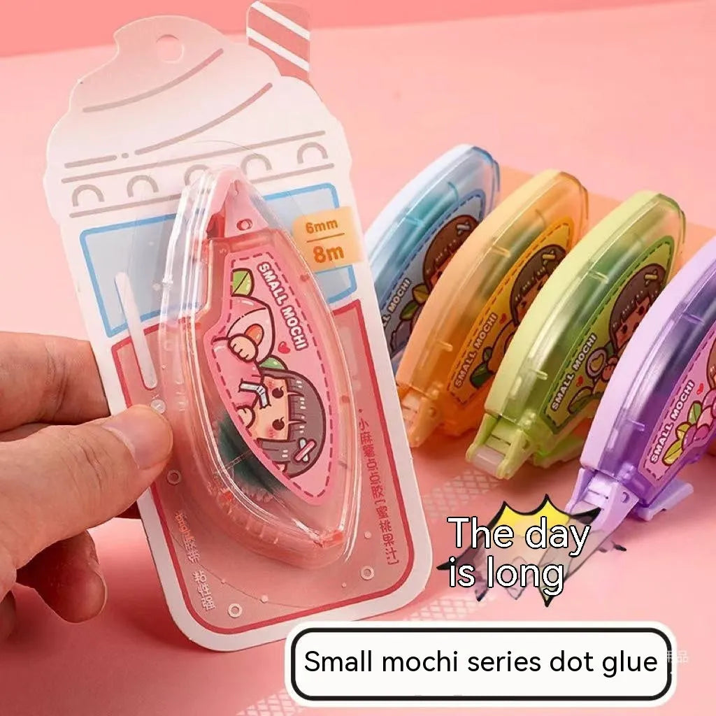 Dotting glue bottle in juice colours for hand account and stationery adhesive