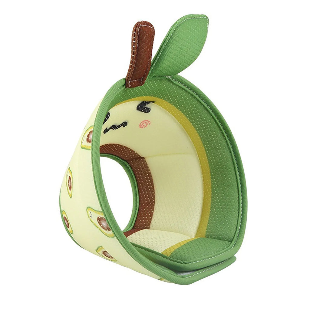 Soft EPE cat cone collar with adjustable strap and folding edges