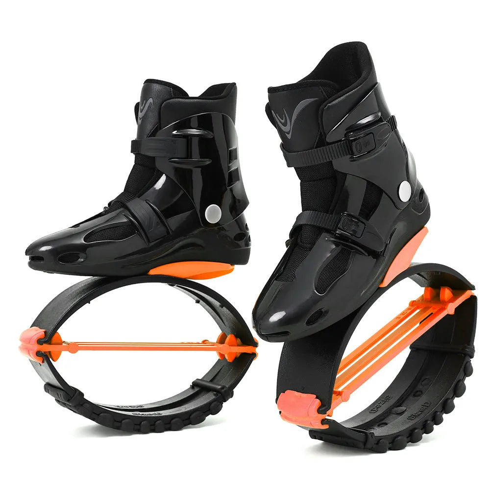 TPU bouncing shoes for sports in multiple colour combinations including pink silver, green silver, and black options