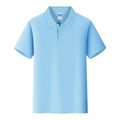 Short sleeve cotton work t-shirt in straight cut pullover style for embroidery
