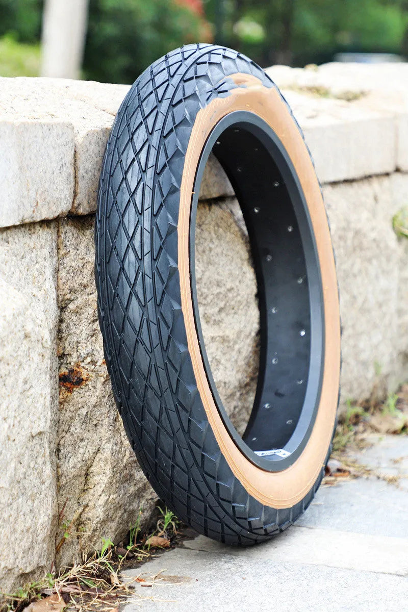Brown skin edge 20x4.0 rubber snowmobile tyre for electric beach cars