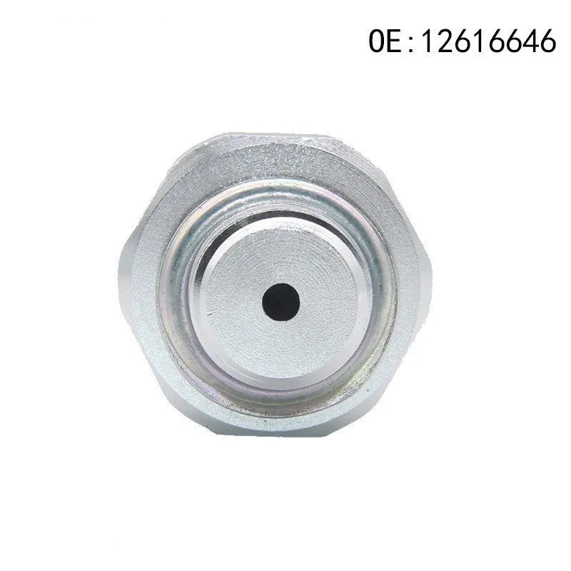 Silver metal automotive fuel pressure sensor with OEM numbers 12616646 12677836 D1846A