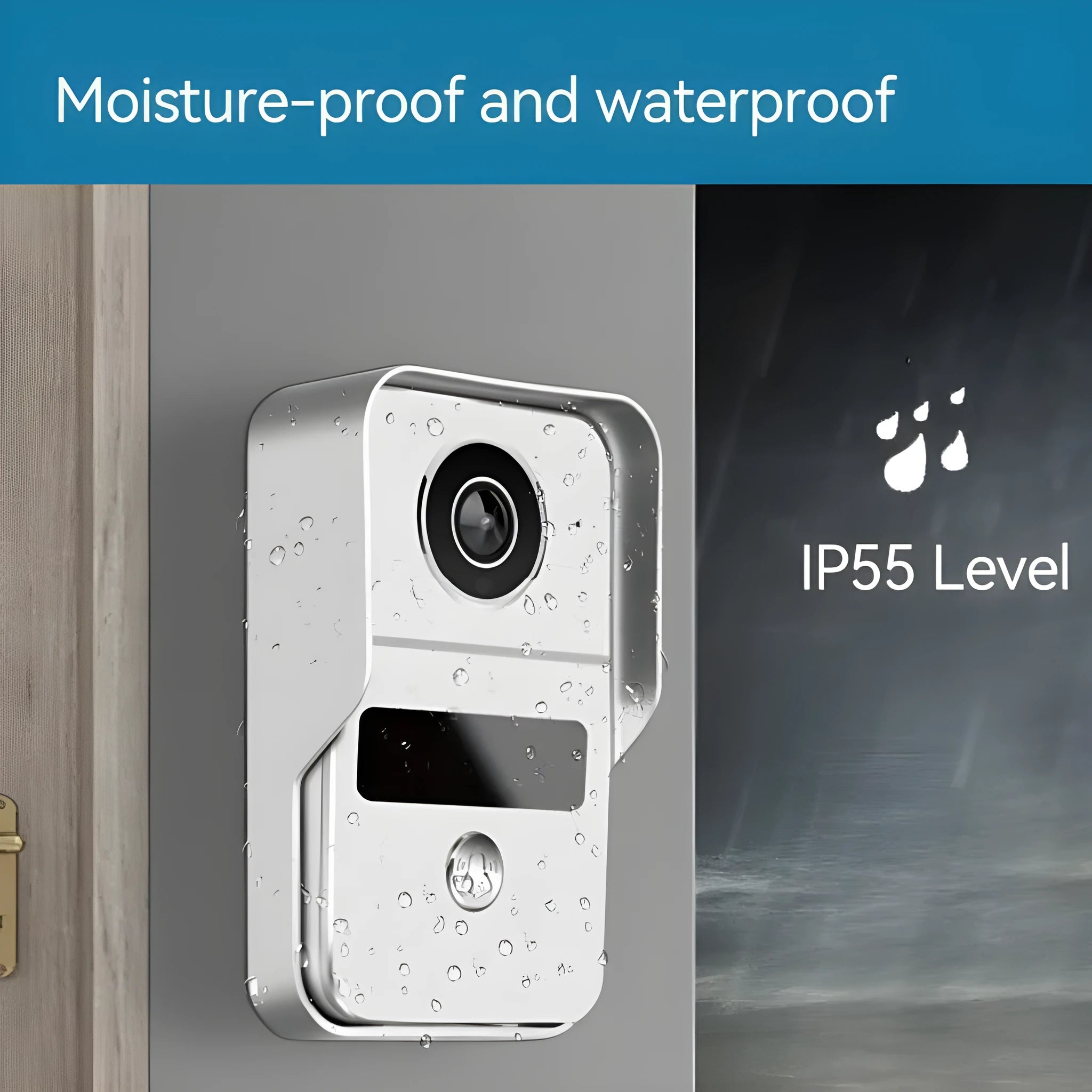 10-inch wireless network video intercom doorbell with colour HD display and 1080P camera for home security