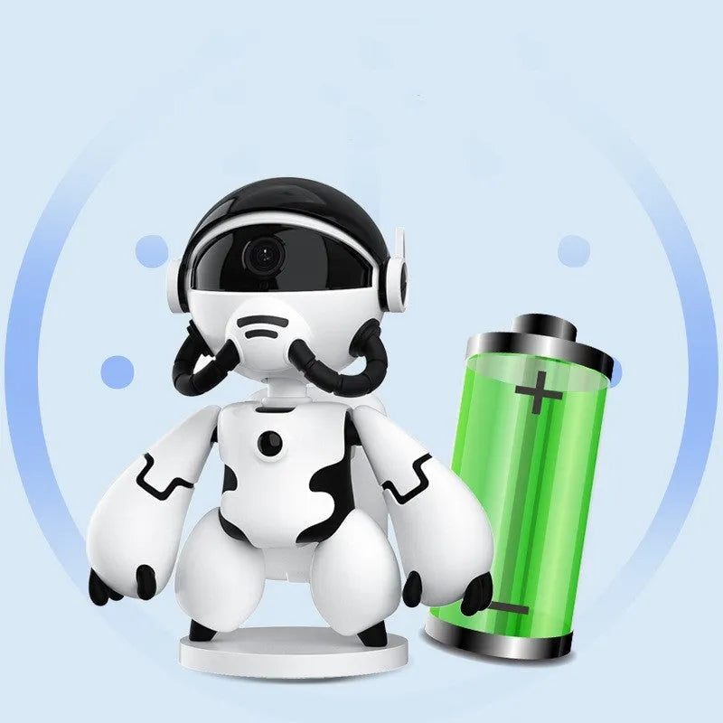 Black or white smart security camera with detachable base for household monitoring.