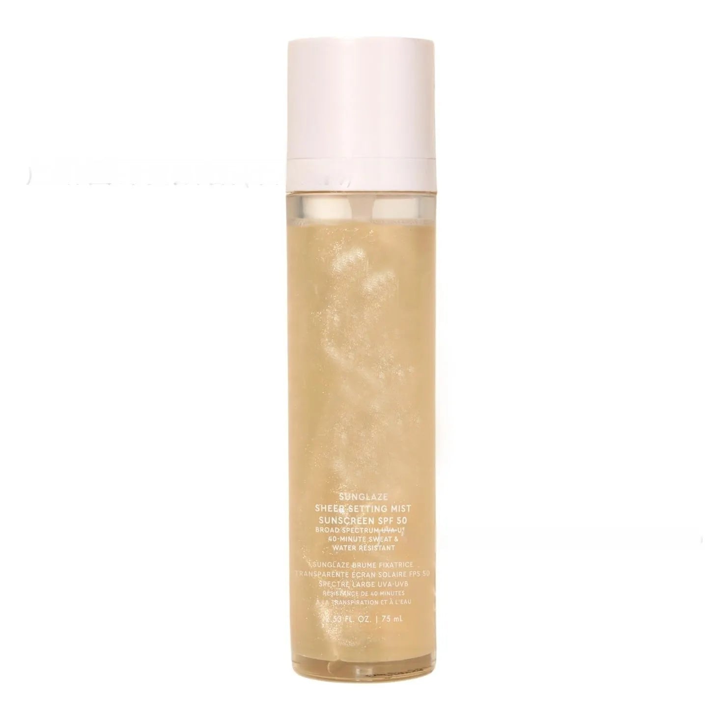 75ml pump spray bottle of light texture makeup moisturising and nourishing protective face mist.